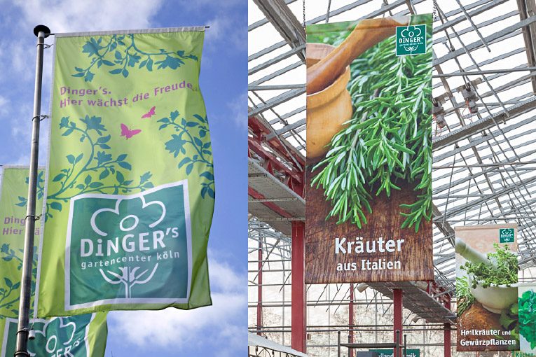 Dinger's Gartencenter – Corporate Design